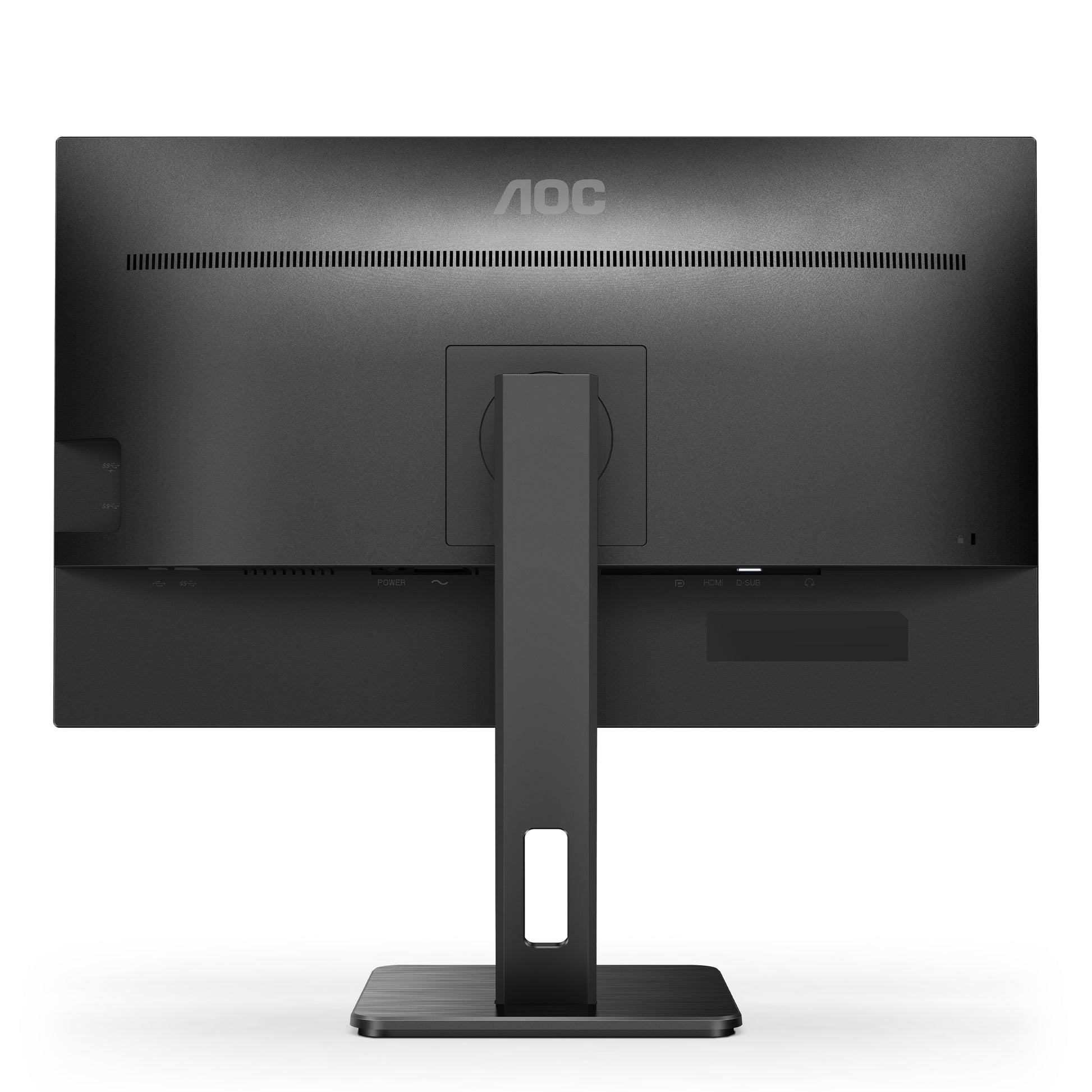 AOC U27P2 – Monitor, 27", 3840 × 2160 (UHD 4K), IPS, 60 Hz, 350 cd/m², VESA 100 × 100, Schwarz