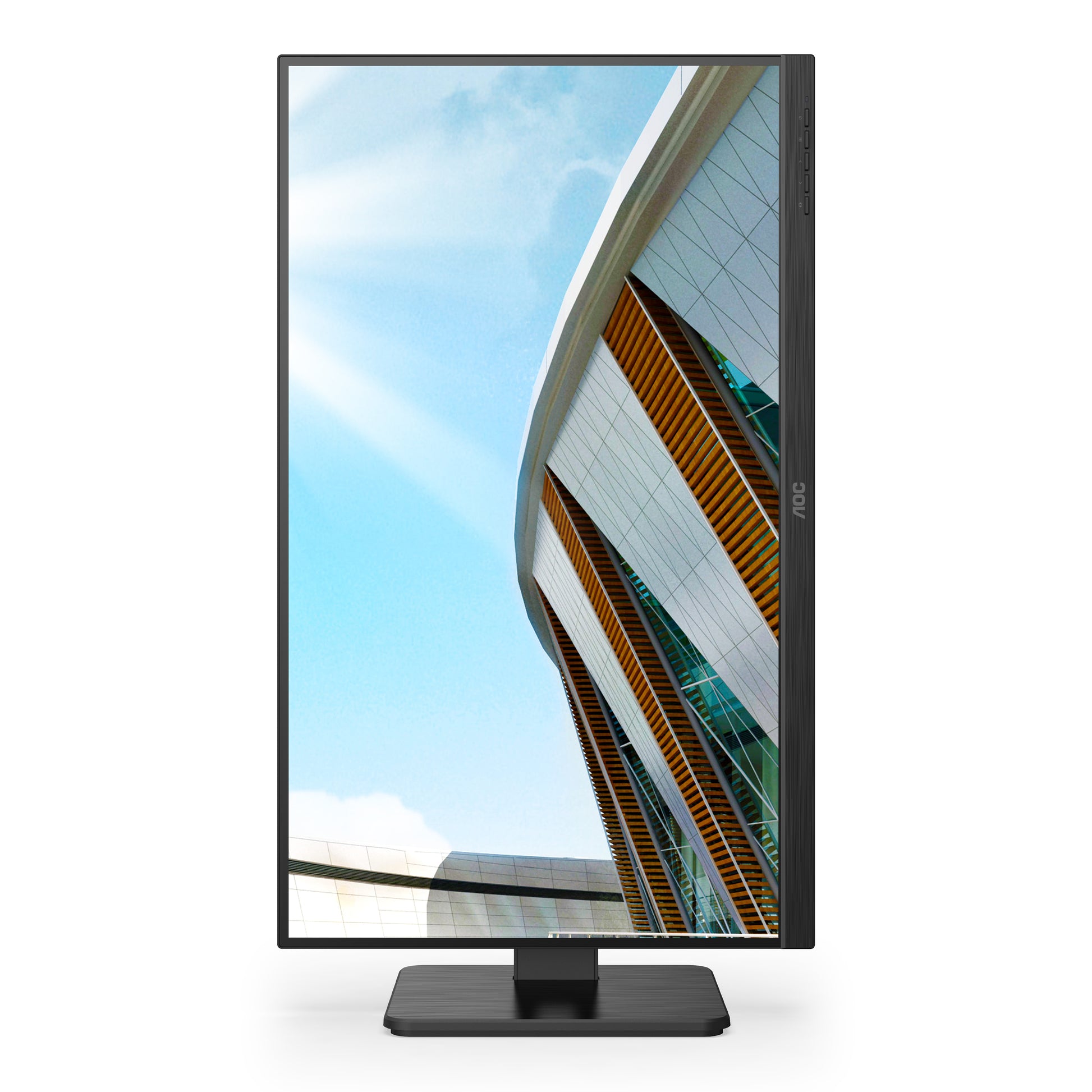 AOC U27P2 – Monitor, 27", 3840 × 2160 (UHD 4K), IPS, 60 Hz, 350 cd/m², VESA 100 × 100, Schwarz