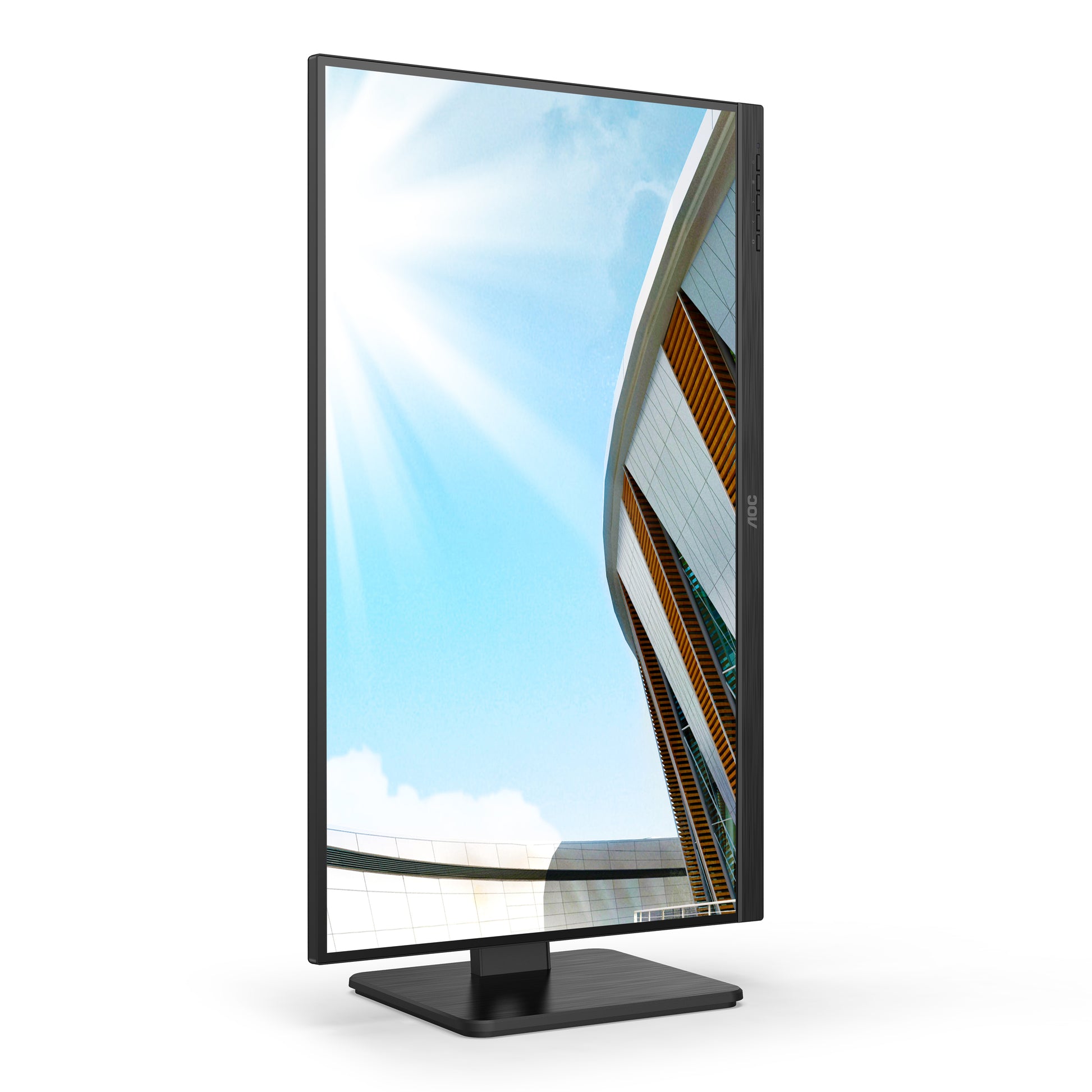 AOC U27P2 – Monitor, 27", 3840 × 2160 (UHD 4K), IPS, 60 Hz, 350 cd/m², VESA 100 × 100, Schwarz