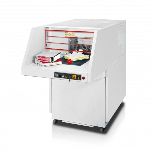 Ideal 5009CC – Aktenvernichter mit Autofeed 400 Blatt, DIN P-3, Partikelschnitt 6 × 50 mm, 300 l