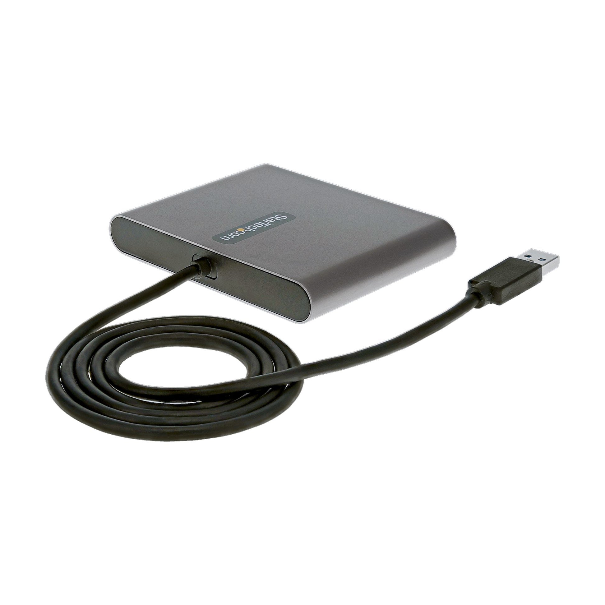 StarTech.com Multi-Monitor-Adapter USB-A zu 4× HDMI – 1920 × 1080 @ 60 Hz, USB 3.2 Gen 1, 1 m, für Windows