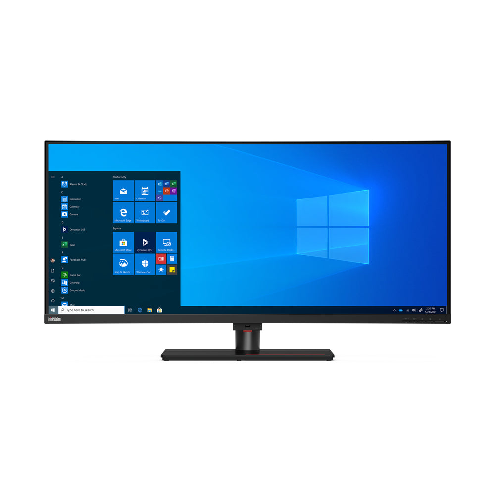 Lenovo ThinkVision P40w-20 – Monitor, 39,7", KVM, USB-C, Gebogen, VESA 100 × 100, 200 × 100, Schwarz