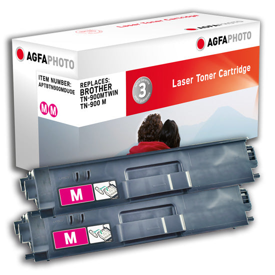 AgfaPhoto TN-900 M Magenta Toner – kompatibel – 2er-Pack – je 6'000 Seiten – für Brother MFC-L9550CDWT