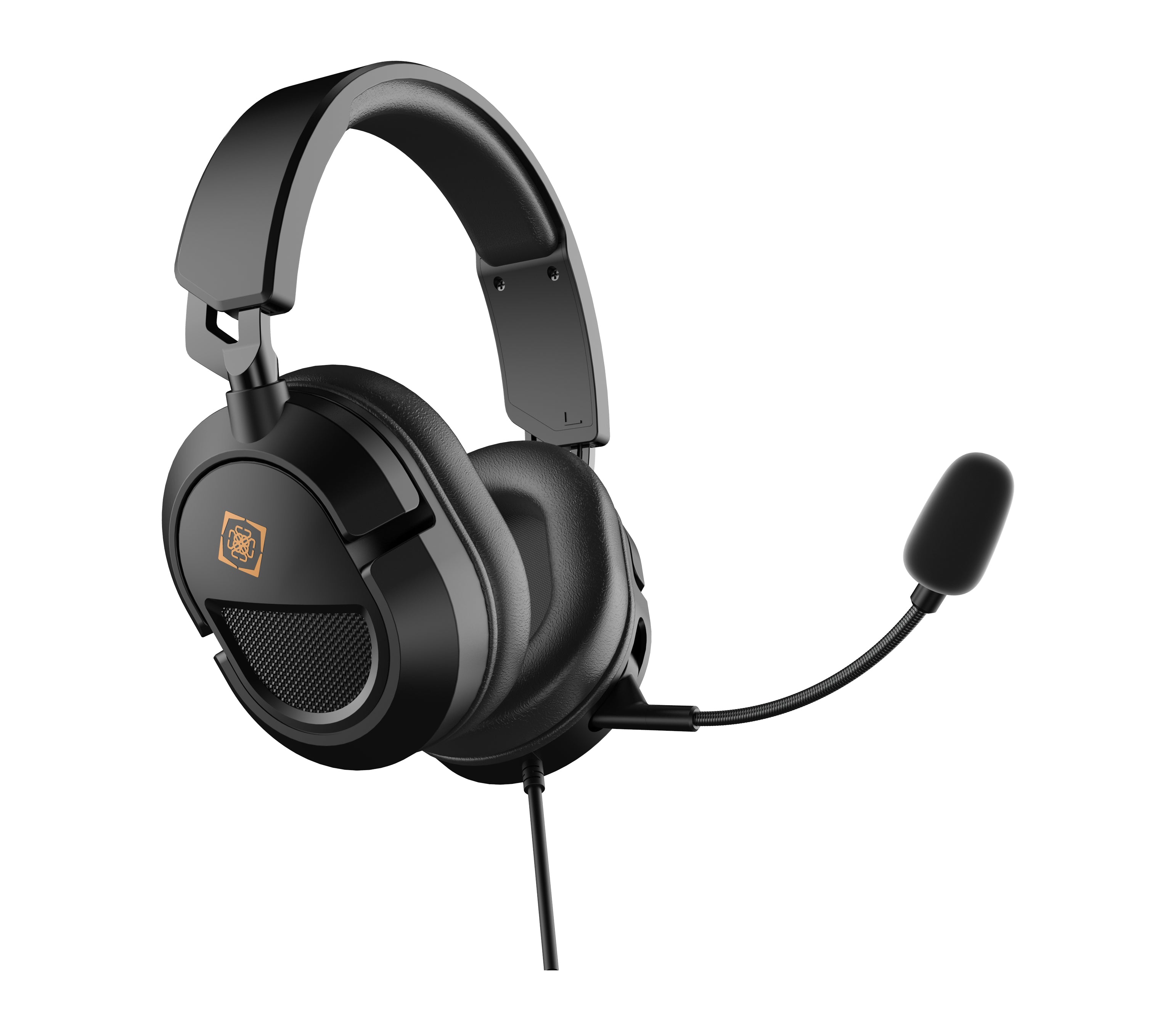 Deltaco Gaming GAM-203 Gaming-Headset – Over-Ear, Stereo, Kabelgebunden, für PC, PS5/PS4, Xbox und mehr, Schwarz