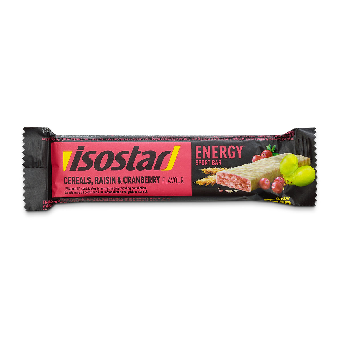Isostar Energy Bar Rosine & Cranberry – 30 × 40 g