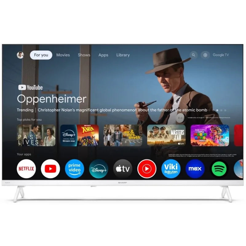 Sharp 32HF2265EW – 32" TV – HD – LCD – Google TV – 60 Hz – HDR10, HLG