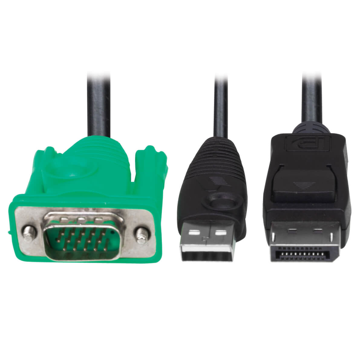 Tripp Lite P778-006-DP Kabelkit VGA/USB-A zu DisplayPort – 1920 × 1080, 1,83 m – Schwarz/Grün