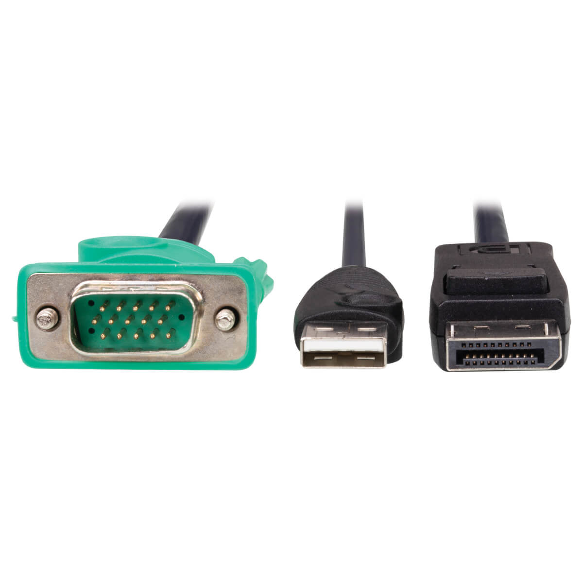 Tripp Lite P778-006-DP Kabelkit VGA/USB-A zu DisplayPort – 1920 × 1080, 1,83 m – Schwarz/Grün