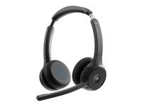 Cisco 722 – On-Ear Duo Headset – USB-A, Wireless – Schwarz