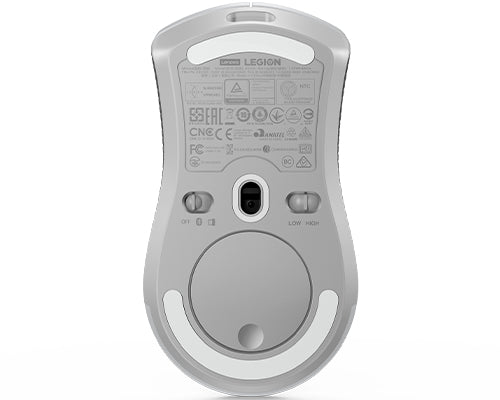 Lenovo Legion M600 – Gaming-Maus – Kabellos (Bluetooth/2,4 GHz), 16000 DPI, RGB-Beleuchtung, Grün, Weiss