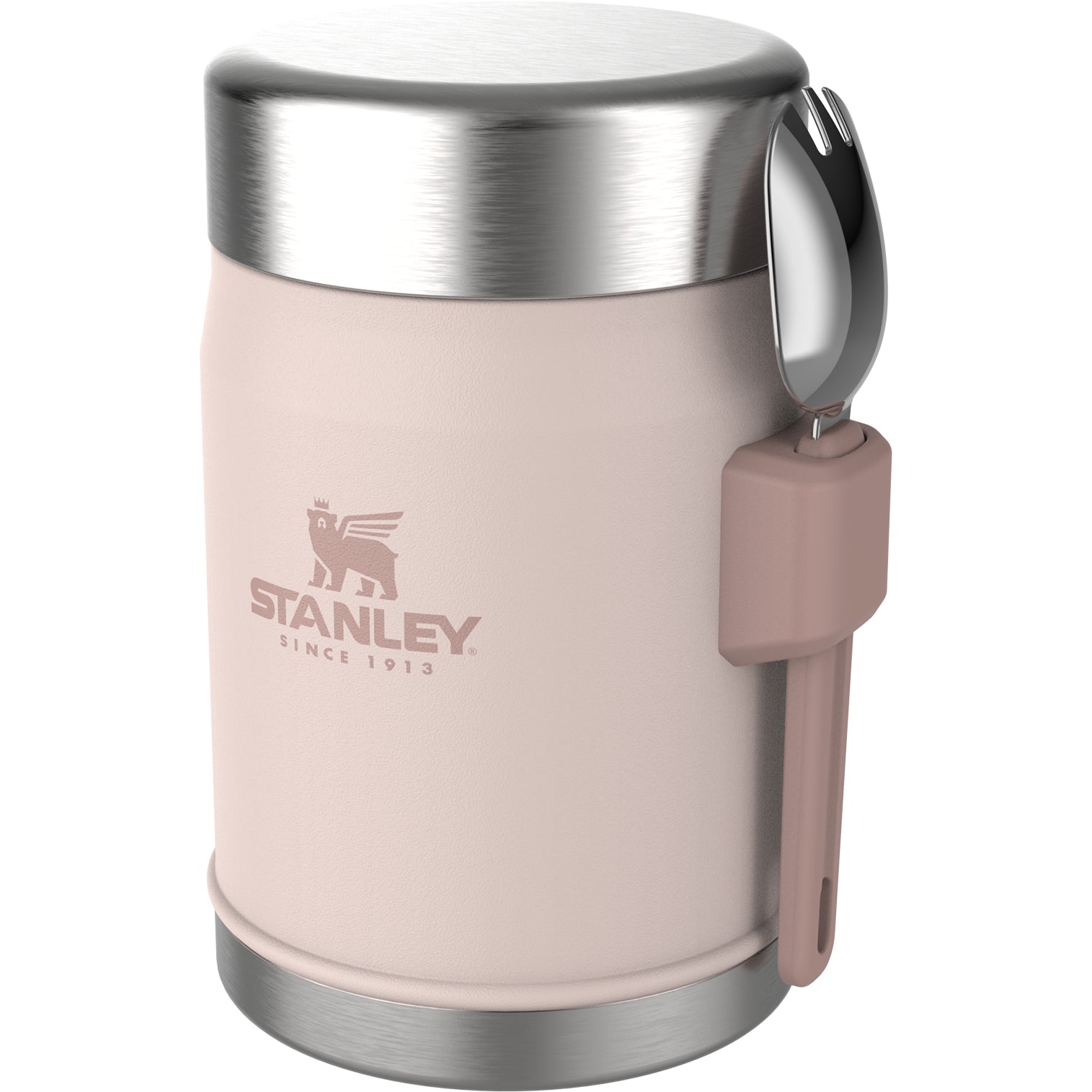 Stanley Vorratsdose 400 ml, 13,5 × 8,6 × 10,7 cm, Edelstahl, vakuumisoliert, leckdicht, rosa