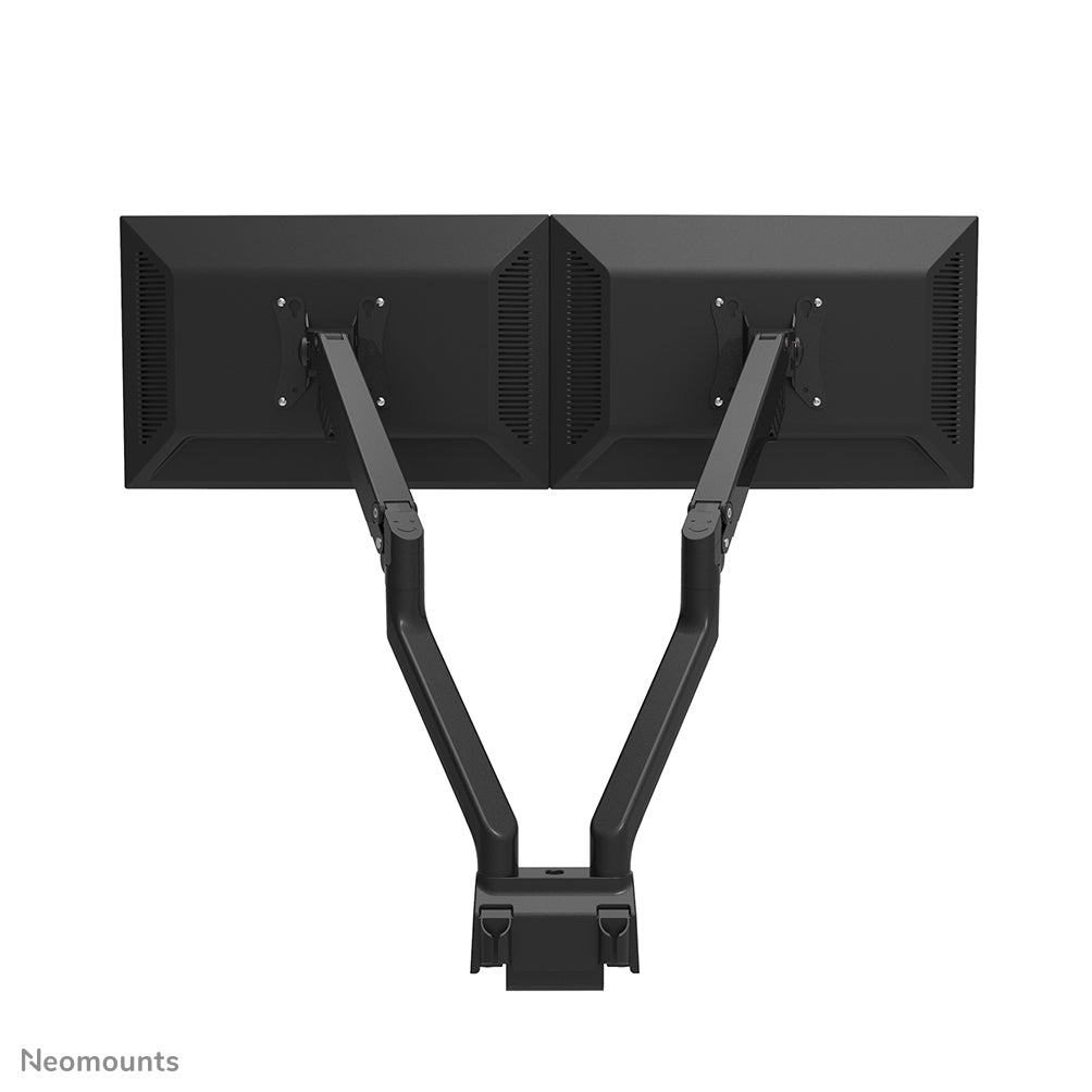 Neomounts Monitorarm, Tischklemme, Tischdurchführung, bis 32", höhenverstellbar, Gasfeder, schwarz
