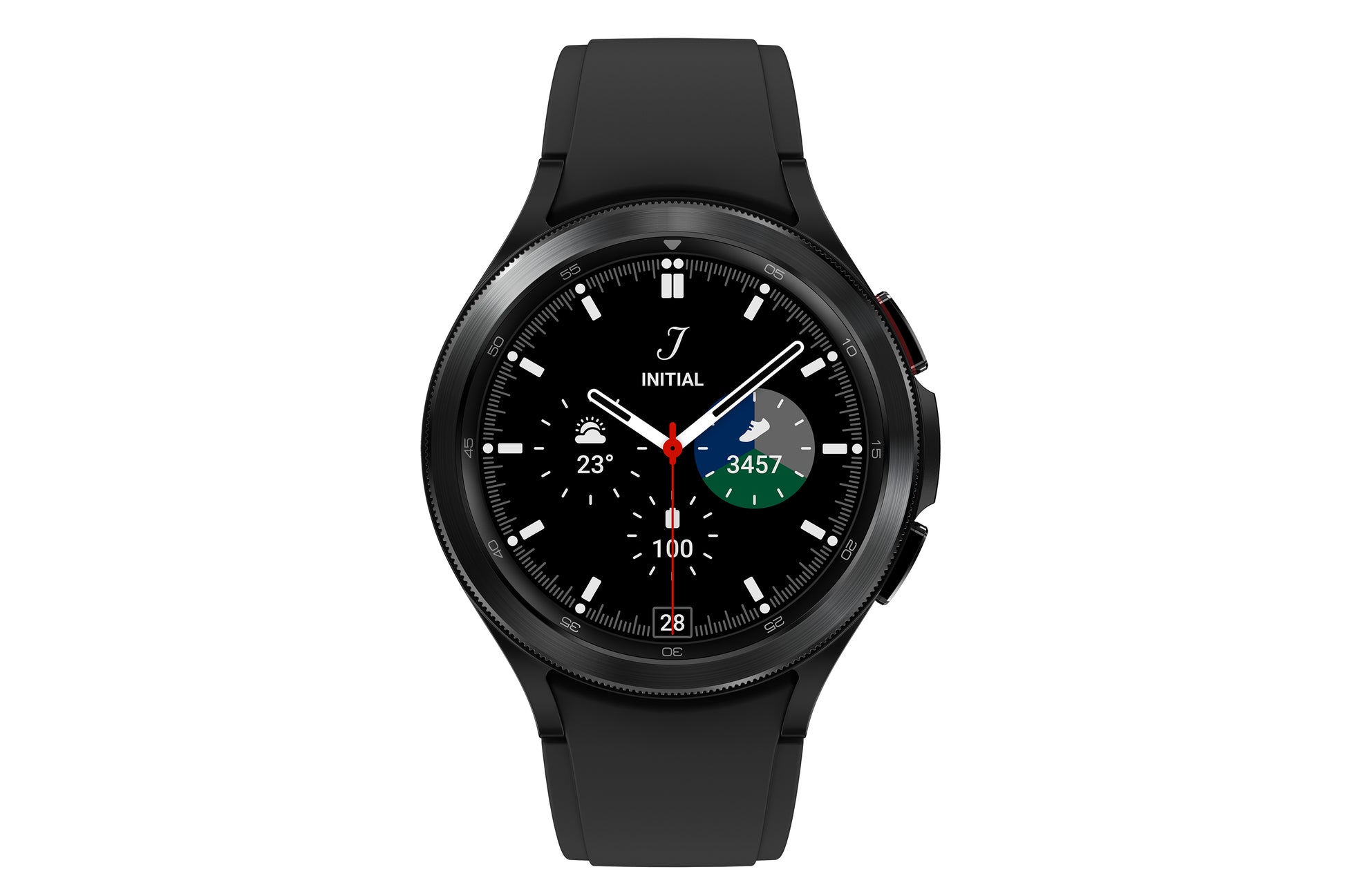 Samsung Galaxy Watch4 Classic – 46 mm, AMOLED, Gorilla Glass, Edelstahl, Schwarz, 5 ATM