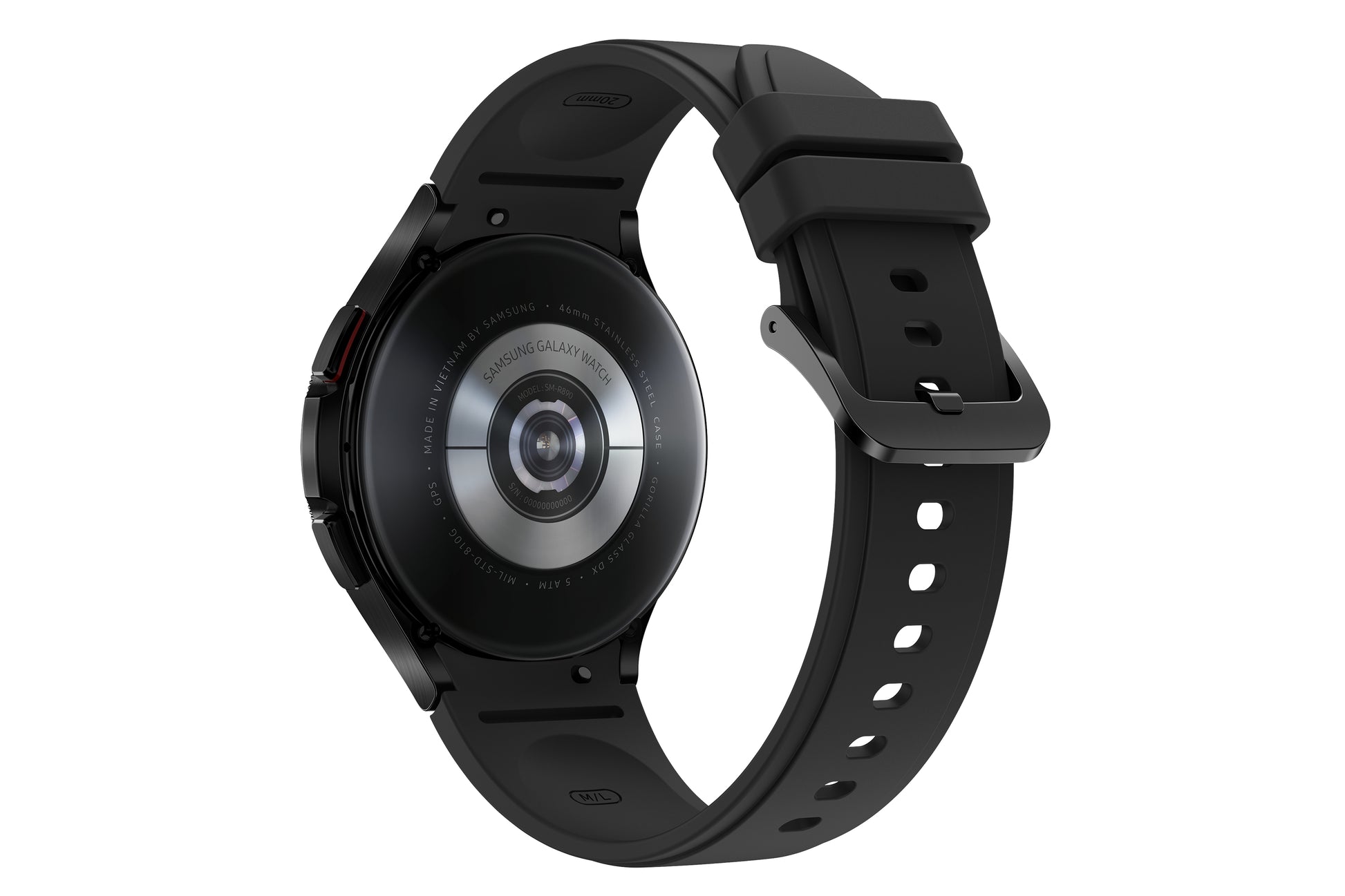 Samsung Galaxy Watch4 Classic – 46 mm, AMOLED, Gorilla Glass, Edelstahl, Schwarz, 5 ATM