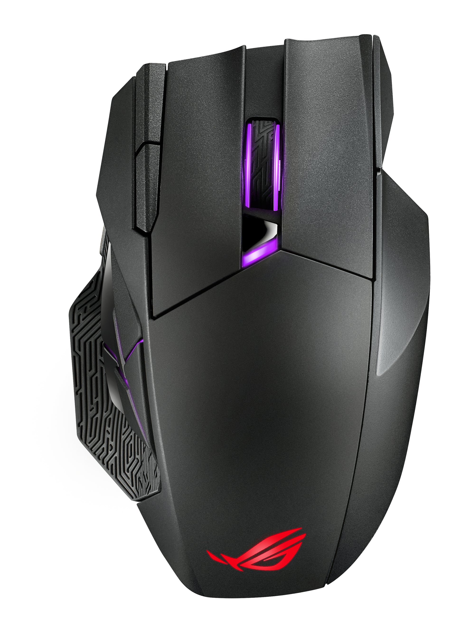 ASUS ROG Spatha X Gaming-Maus – kabellos, 1'000 Hz, 12 Tasten, für Rechtshänder, RGB-Beleuchtung, schwarz