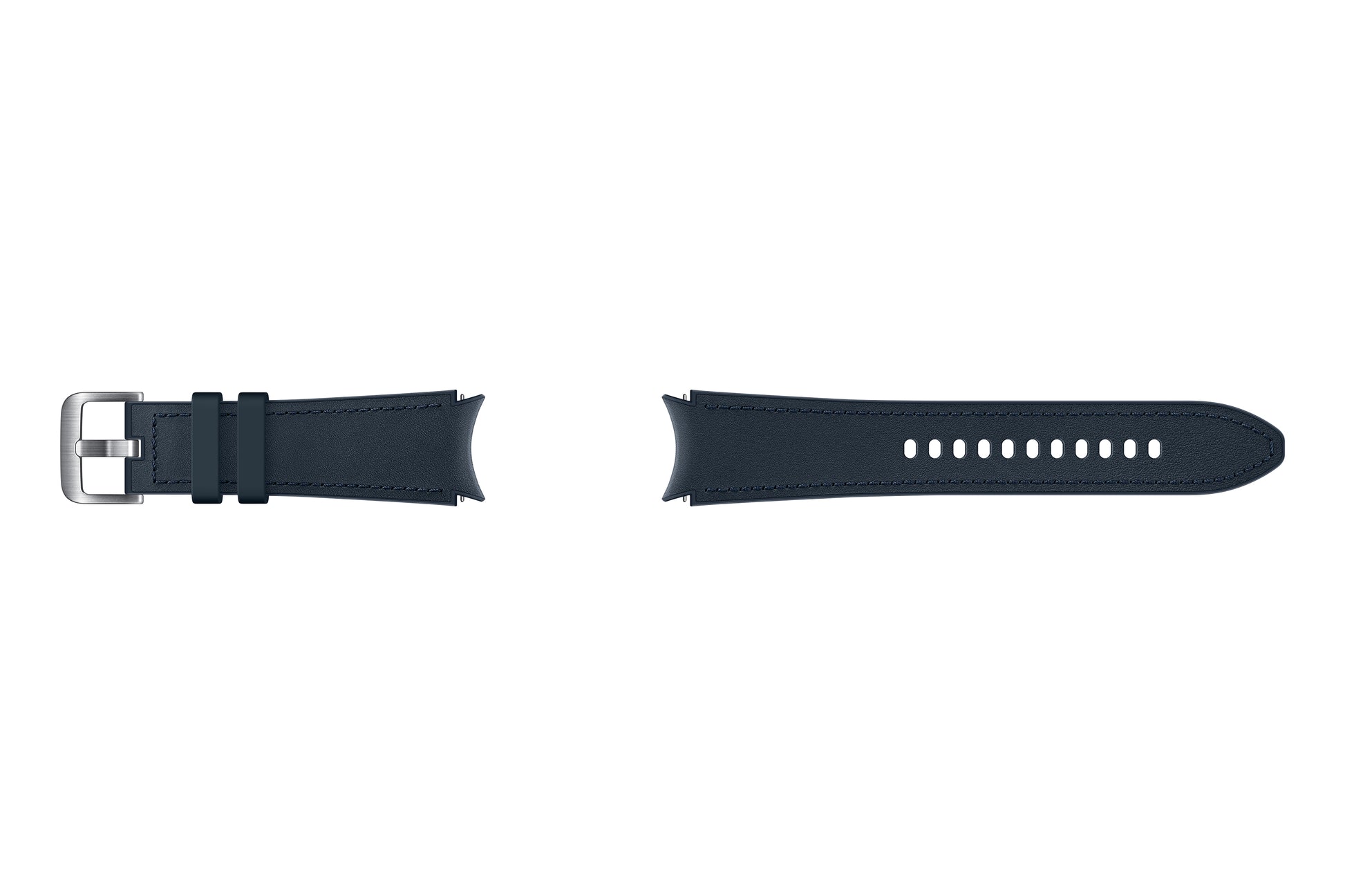 Samsung Armband – Galaxy Watch4, Navy, Fluor-Elastomer, Leder