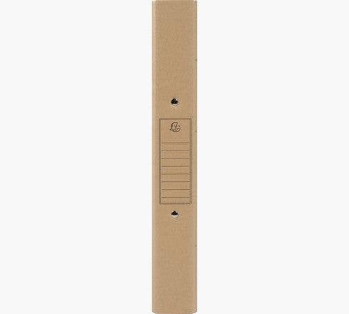 Exacompta Zeigebuch – A4 Hochformat – 2-Ring-Mechanik, Ø 30 mm, Rücken 40 mm – Braun, Karton, FSC