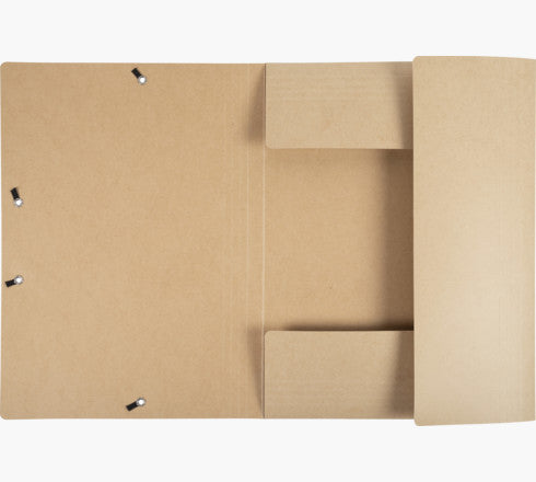 Exacompta Sammelmappe, für A4, Karton, Braun, mit Gummizug