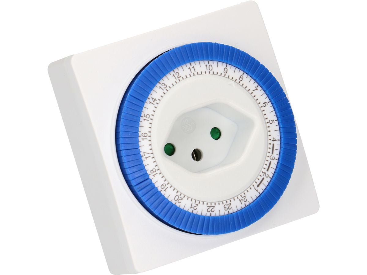 Max Hauri AG Max Hauri Zeitschaltuhr (DIN-Schiene) – Mechanisch, 24 h, IP20, 230 V – Weiss – 130930