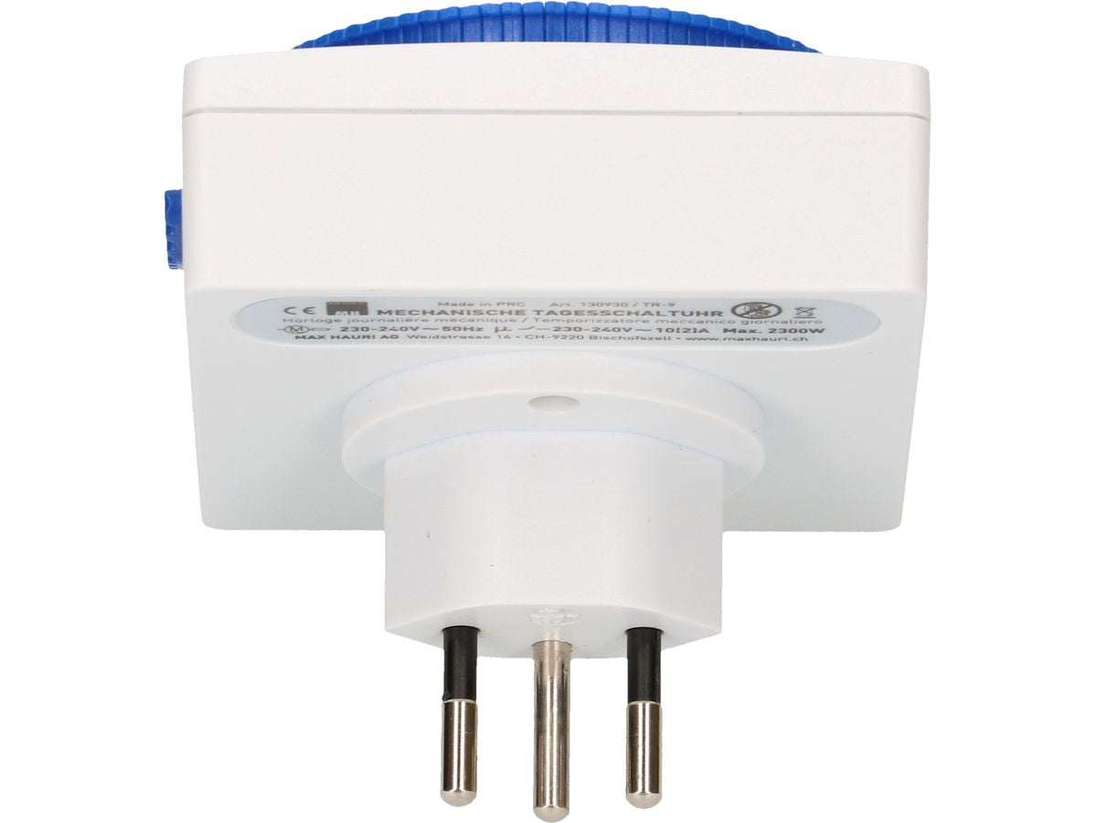 Max Hauri AG Max Hauri Zeitschaltuhr (DIN-Schiene) – Mechanisch, 24 h, IP20, 230 V – Weiss – 130930