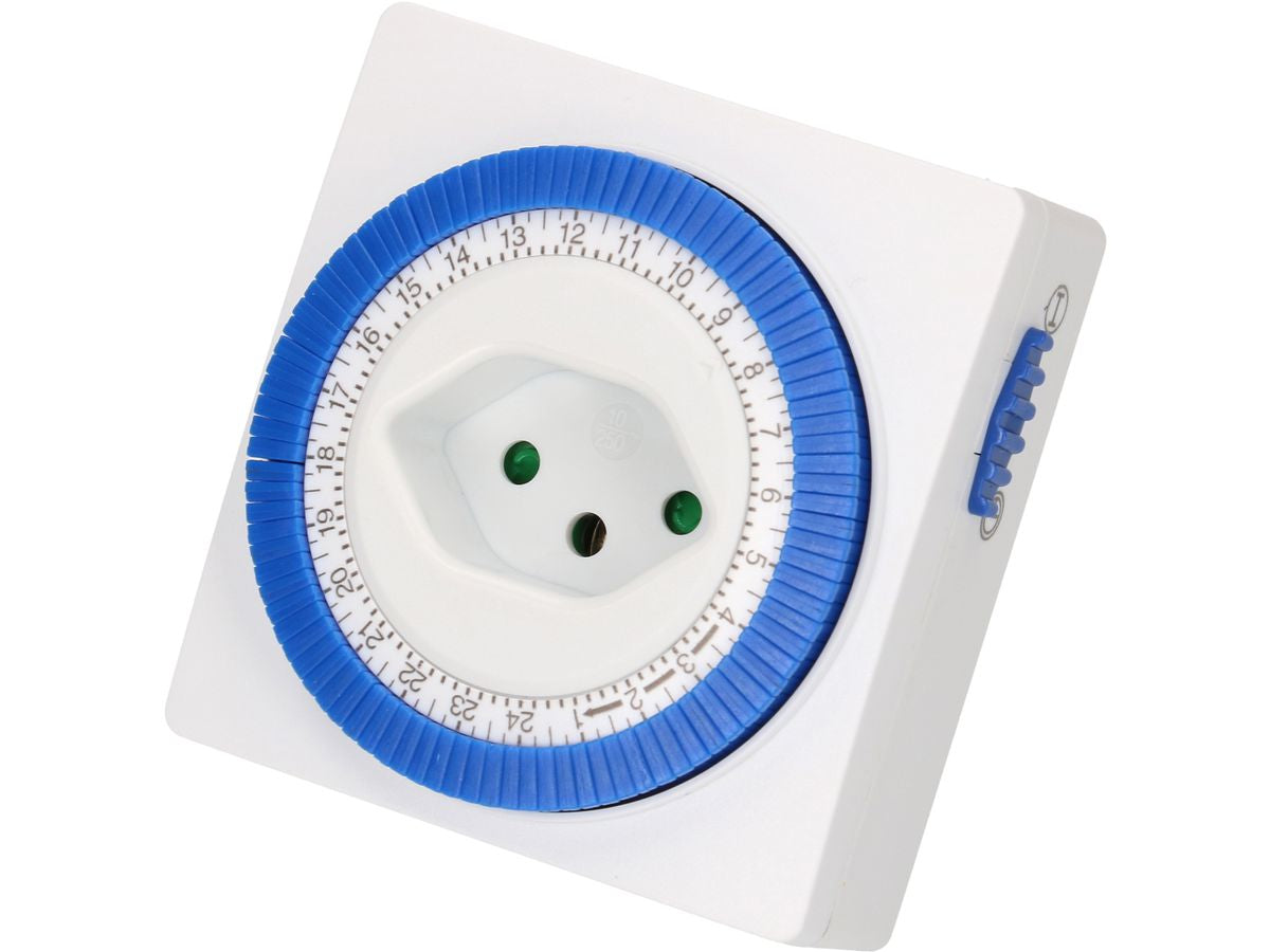 Max Hauri AG Max Hauri Zeitschaltuhr (DIN-Schiene) – Mechanisch, 24 h, IP20, 230 V – Weiss – 130930