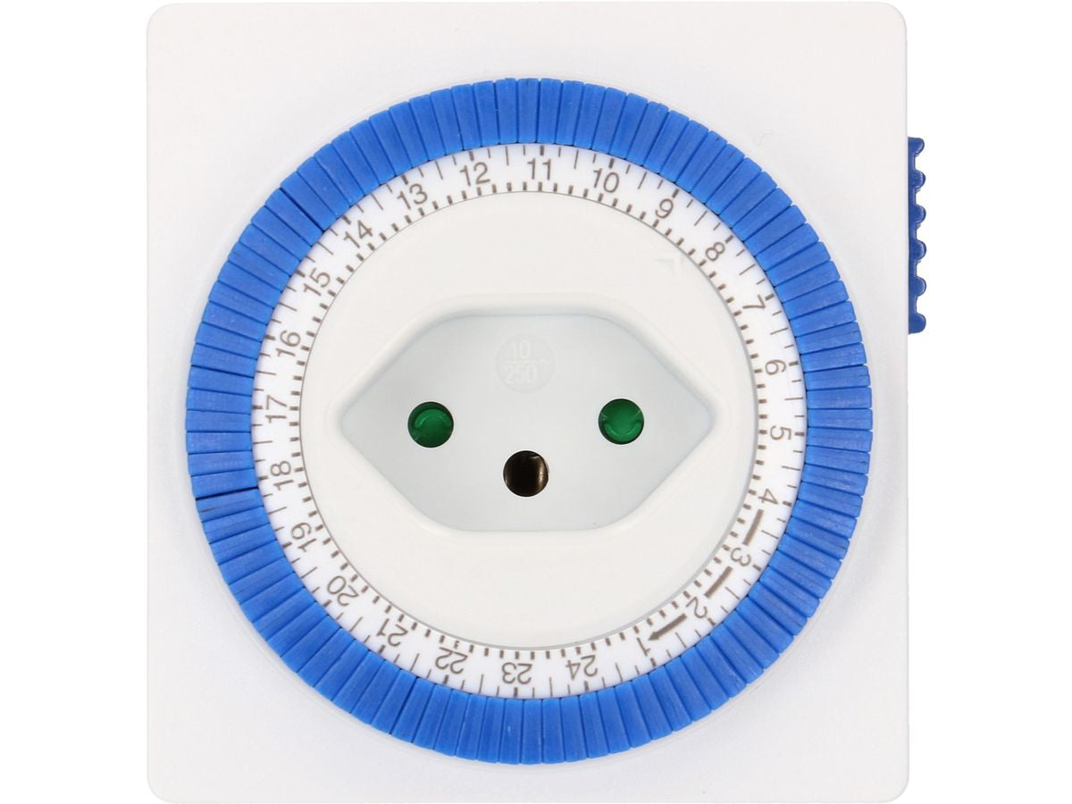 Max Hauri AG Max Hauri Zeitschaltuhr (DIN-Schiene) – Mechanisch, 24 h, IP20, 230 V – Weiss – 130930