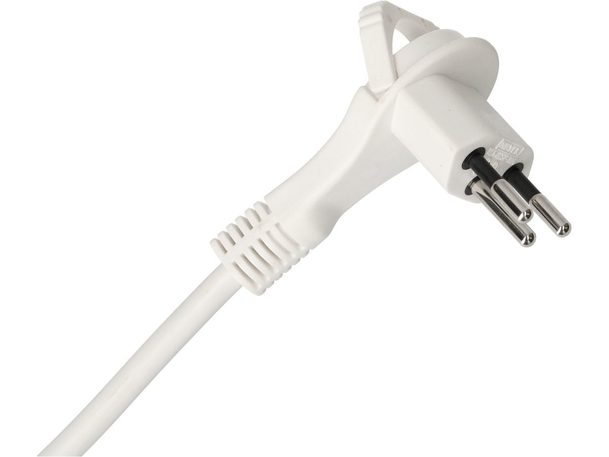 Max Hauri AG Max Hauri Verlängerungskabel – T12–T13, 5 m, 3×1 mm², weiss