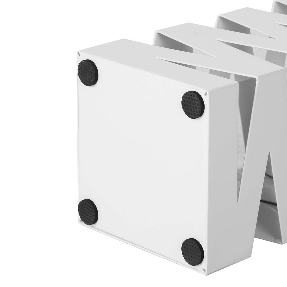 Songmics Schirmständer – Metall, Weiss, 15,5 × 15,5 × 49 cm