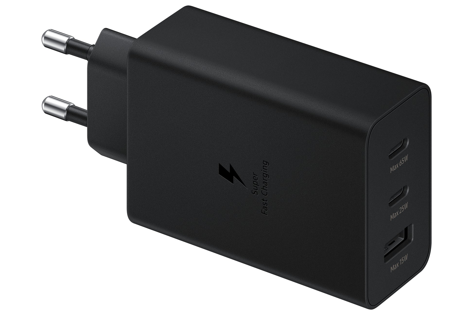 Samsung EP-T6530 USB-Desktop-Ladegerät 65 W – USB-C×2, USB-A×1 – Schwarz