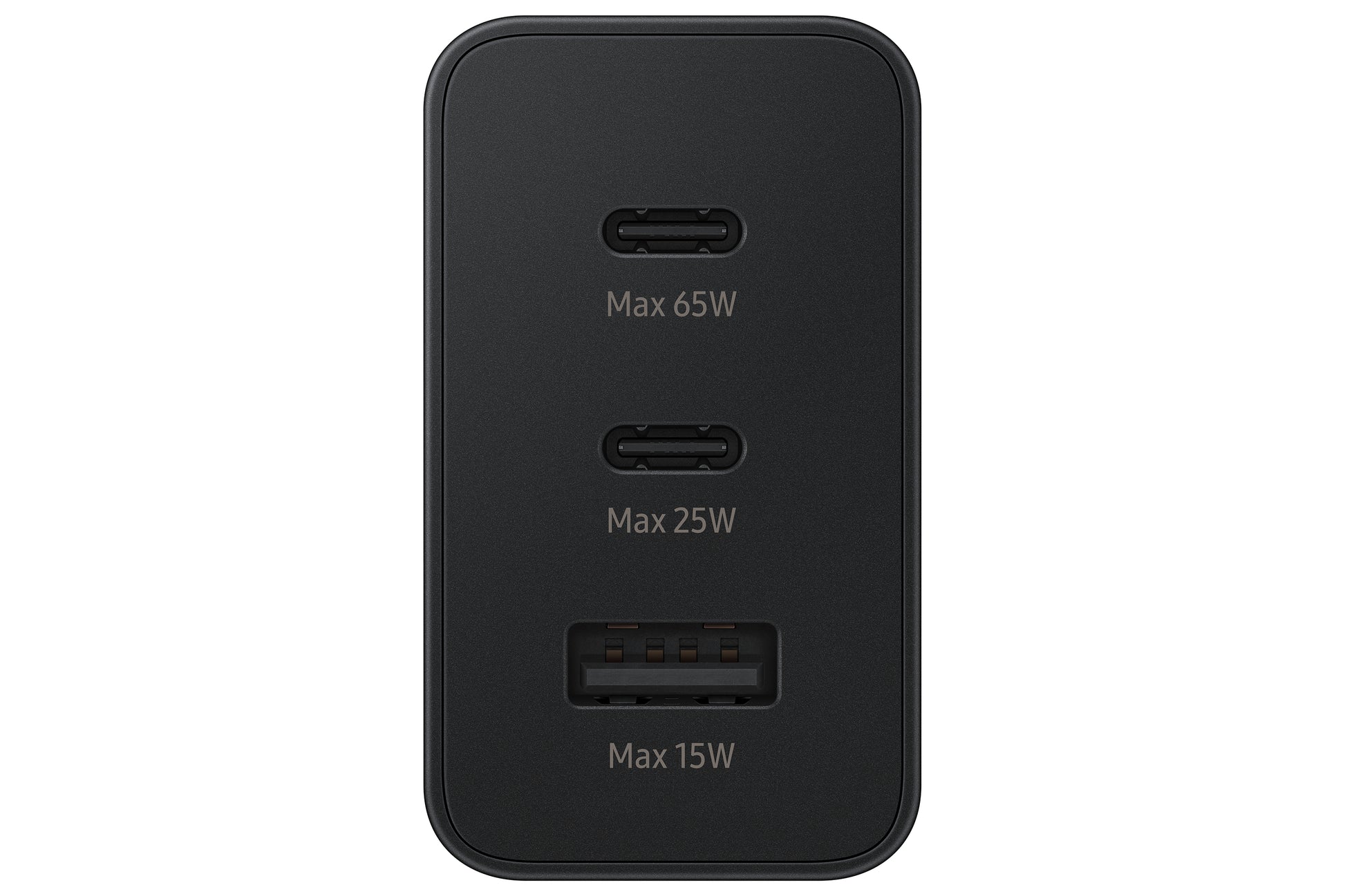 Samsung EP-T6530 USB-Desktop-Ladegerät 65 W – USB-C×2, USB-A×1 – Schwarz