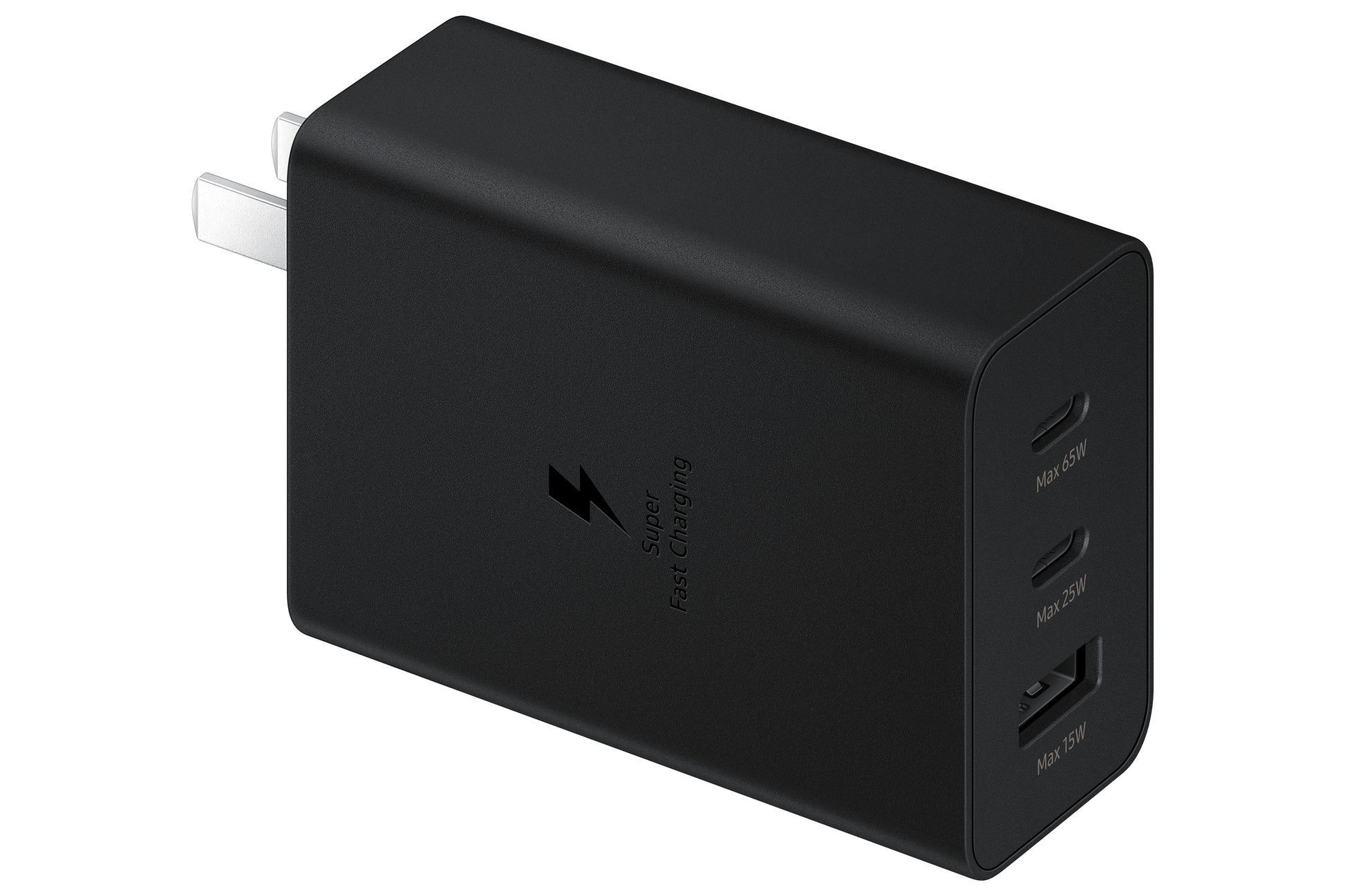 Samsung EP-T6530 USB-Desktop-Ladegerät 65 W – USB-C×2, USB-A×1 – Schwarz
