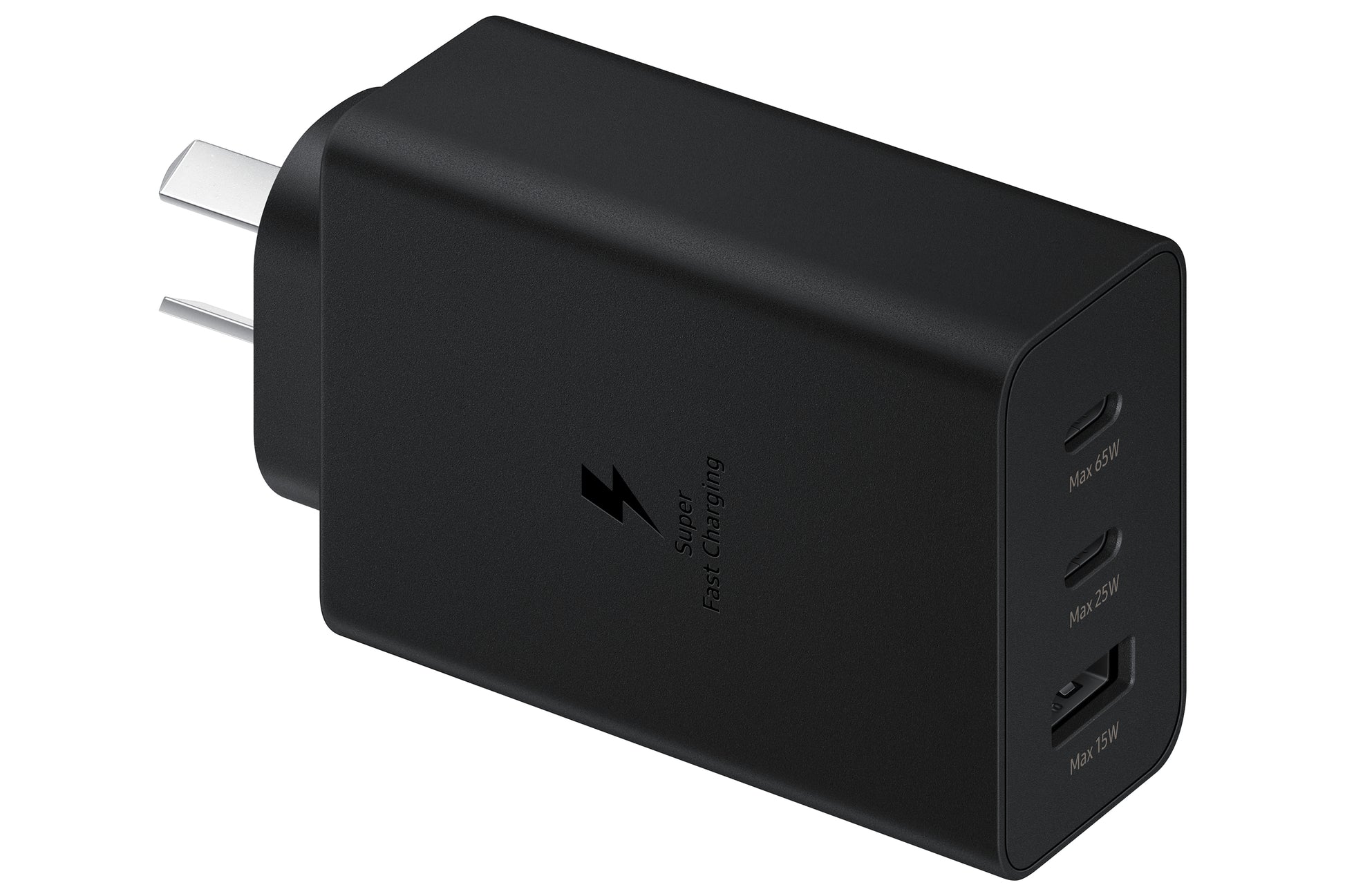 Samsung EP-T6530 USB-Desktop-Ladegerät 65 W – USB-C×2, USB-A×1 – Schwarz