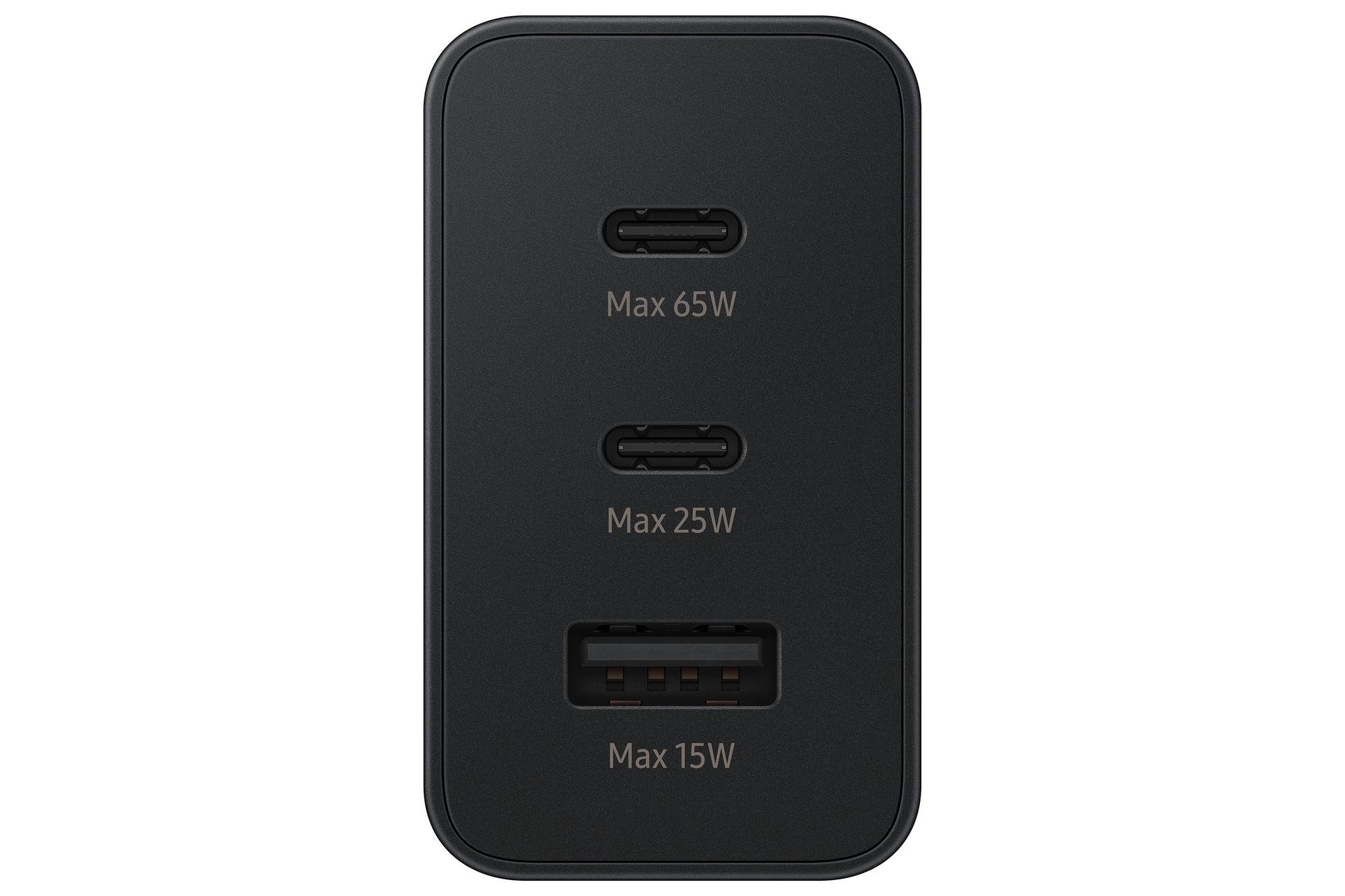 Samsung EP-T6530 USB-Desktop-Ladegerät 65 W – USB-C×2, USB-A×1 – Schwarz