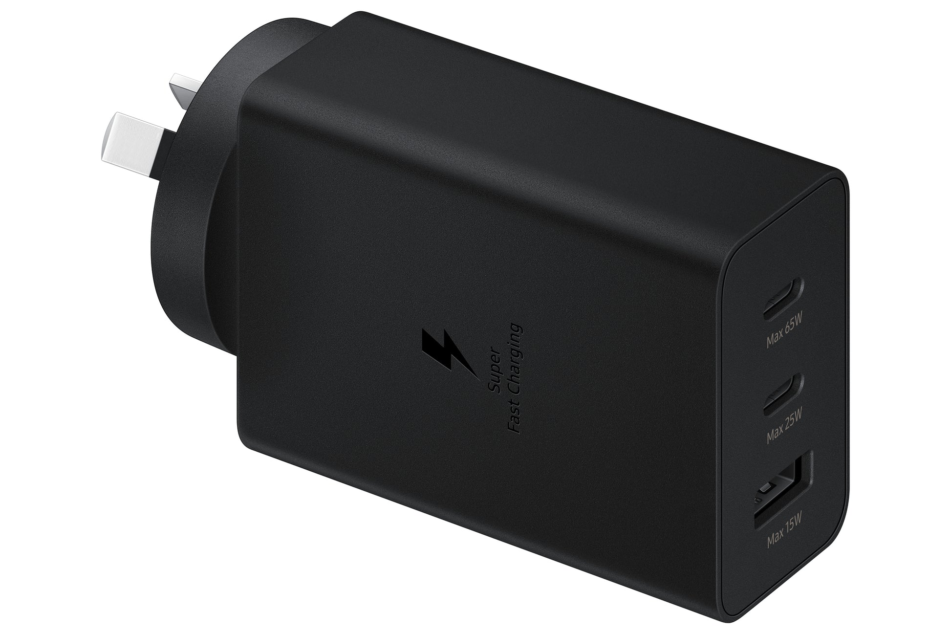 Samsung EP-T6530 USB-Desktop-Ladegerät 65 W – USB-C×2, USB-A×1 – Schwarz