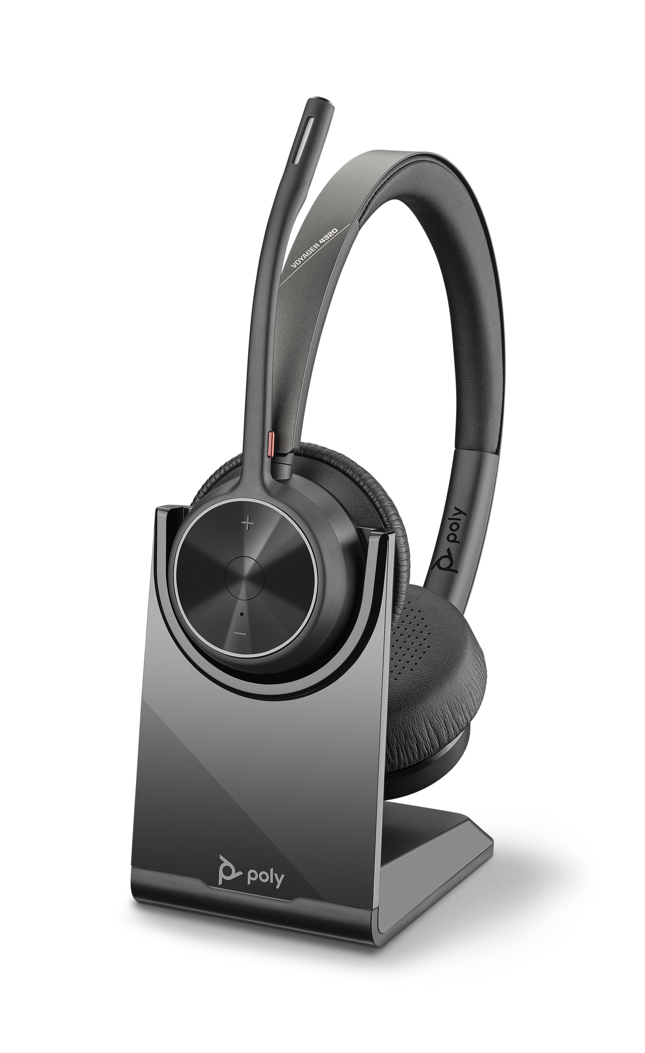 Poly Voyager 4320 UC – Duo Headset, USB-C/Bluetooth 5.2 – für PC/Mac – schwarz – bis 24 h