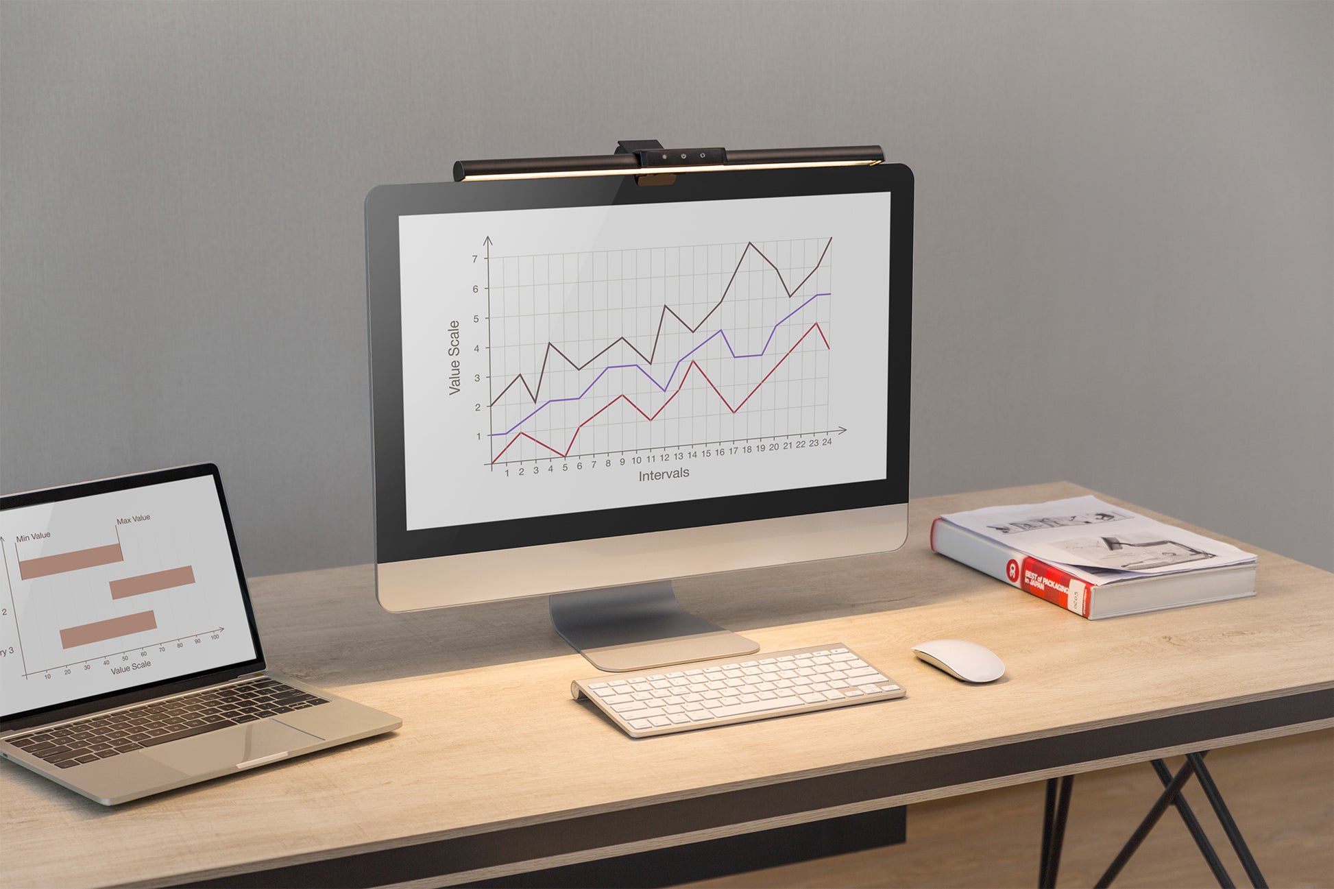 Digitus Monitor-Zubehör – LED-Leuchte 5 W, 250 lm, Klemmbefestigung, Schwarz, für Monitore