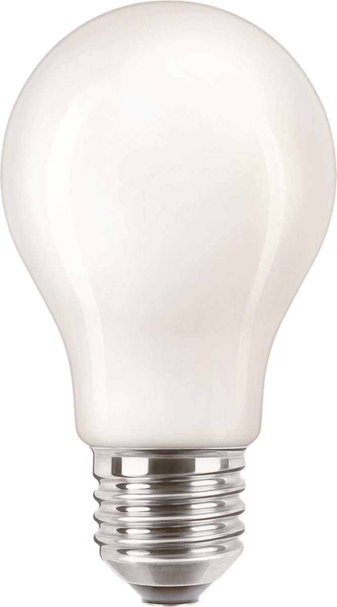 Philips LED-Leuchtmittel E27 A60 – Warmweiss 2700 K, 470 lm, 4,5 W – 1 Stk., Weiss, CorePro