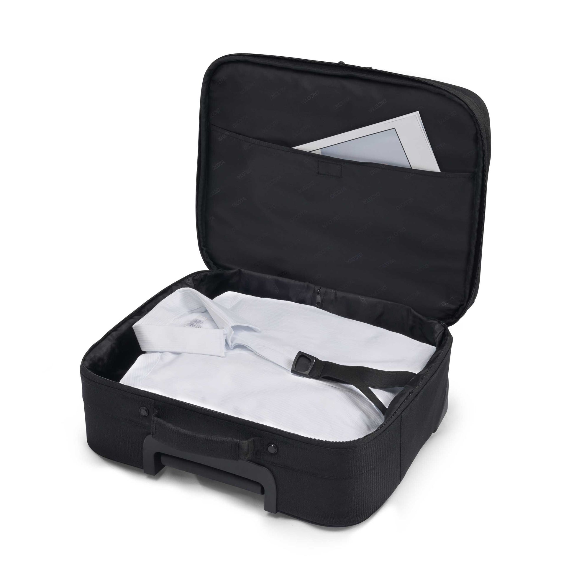 DICOTA Notebook-Tasche für Notebooks bis 15,6" – mit 2 Rollen, verschliessbar – Schwarz