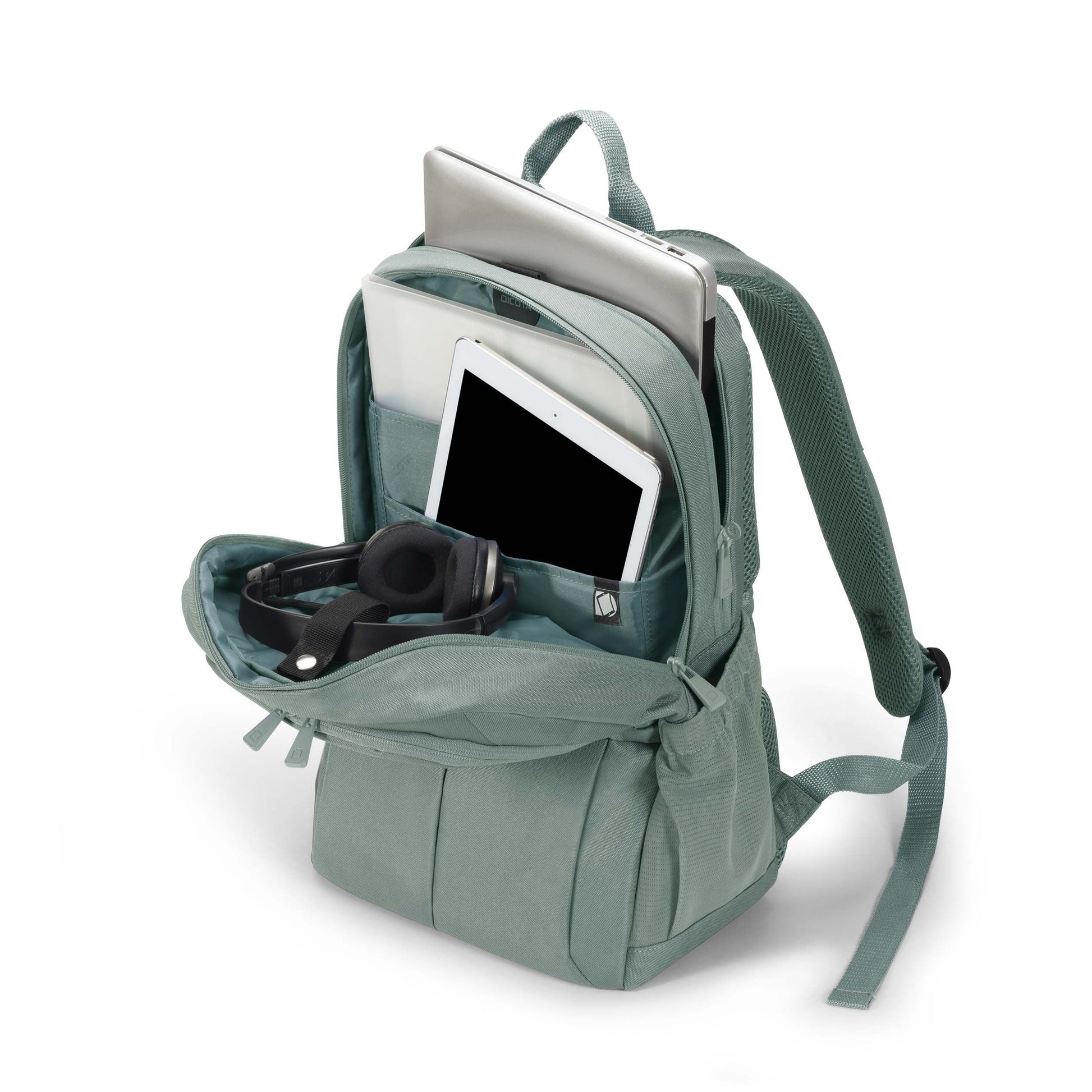 DICOTA Eco SCALE – Notebook-Rucksack – für 15,6" Notebook, 19,5 l, rPET, grau
