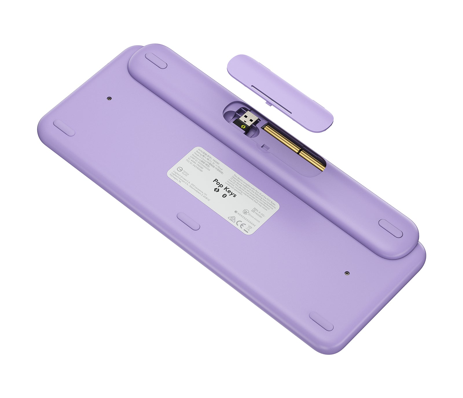Logitech POP Keys – Mini Tastatur – Mechanisch – Bluetooth & 2,4 GHz (Nano-Empfänger) – Ohne Ziffernblock