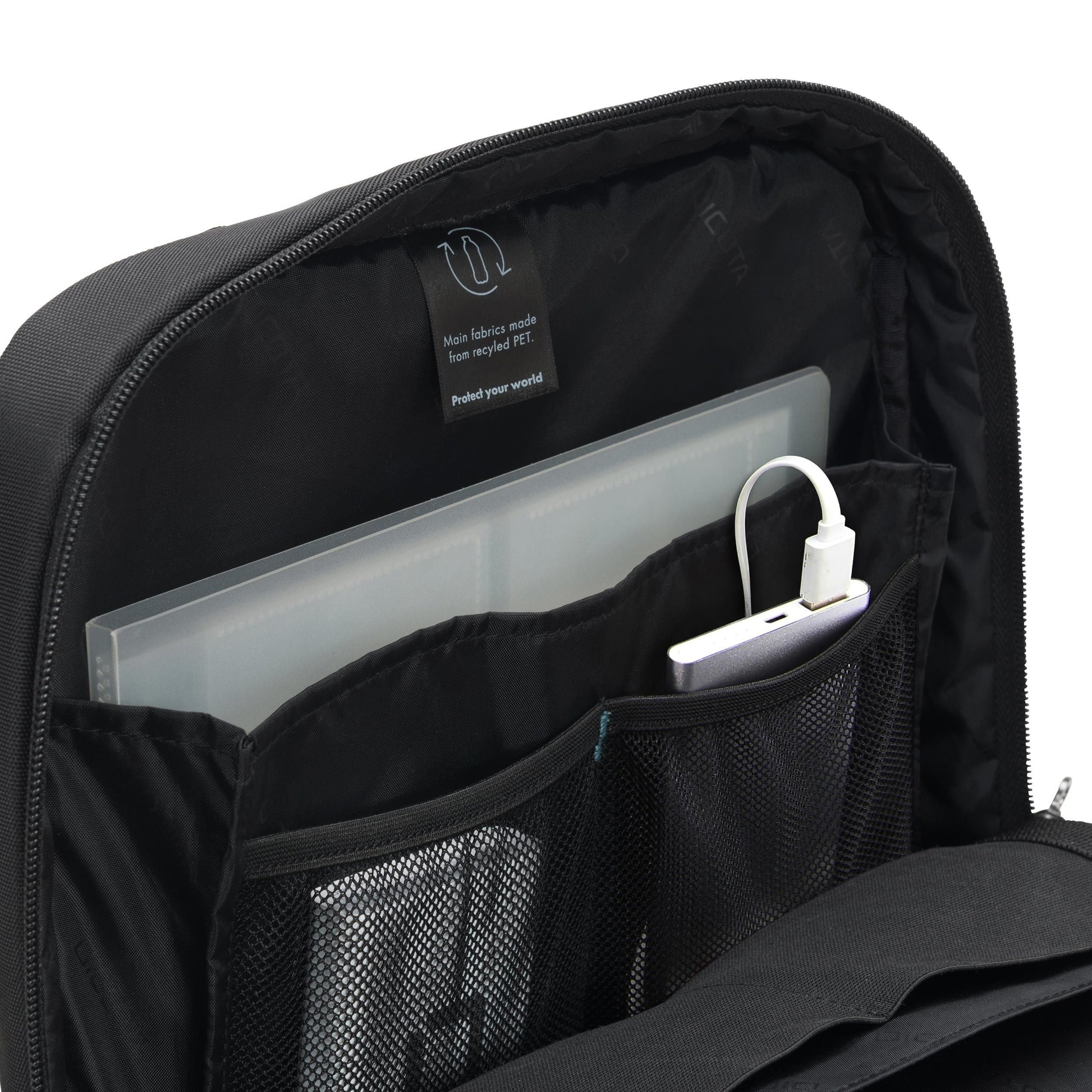 DICOTA Eco Slim PRO Notebook-Rucksack für Microsoft Surface – bis 15", abschliessbar, wasserdicht – Schwarz