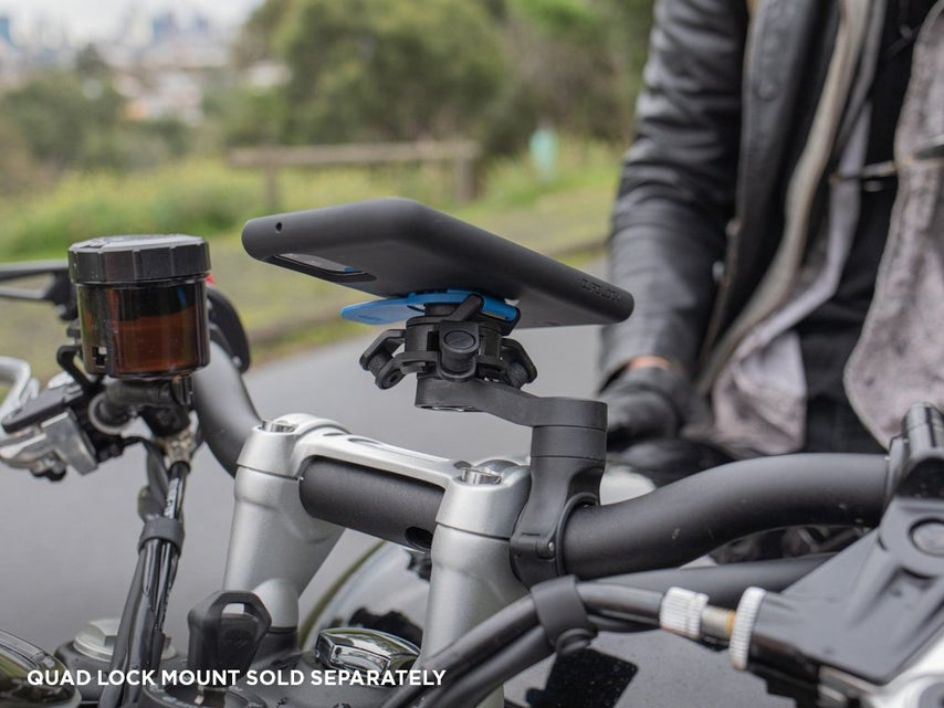 Quad Lock QLA-VDM – Fahrrad-/Motorrad-Halterung – Vibrationsdämpfer, Lenker, für Quad Lock Hüllen – Schwarz