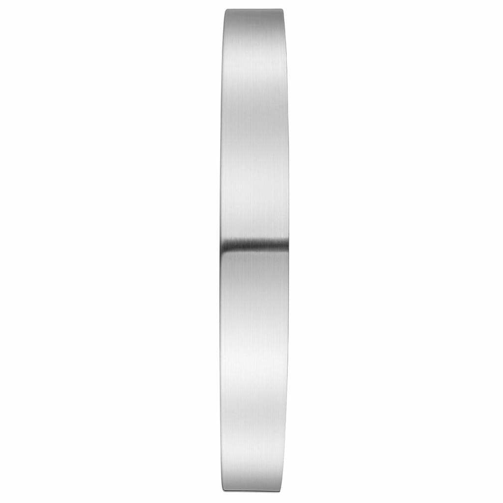 Mondaine Wanduhr – Ø 40 cm, silber, Glas, lautlos