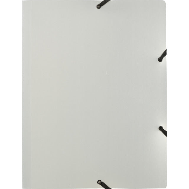 Kolma Sammelmappe für A4, Kunststoff, Silber, mit Gummizug