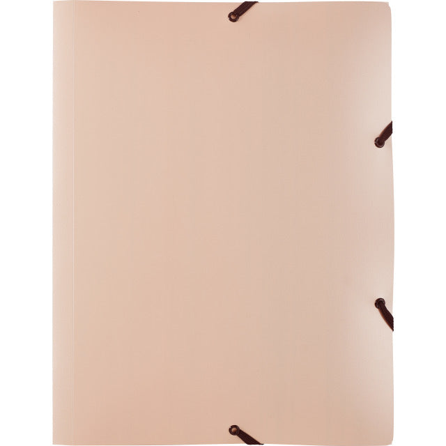 Kolma Sammelmappe für A4, Kunststoff, Roségold, mit Gummizug