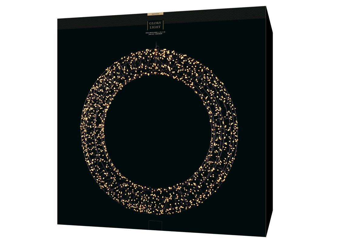 STT LED-Lichterkranz – Ø 78 cm, 1800 LEDs – Kupfer, Schwarz