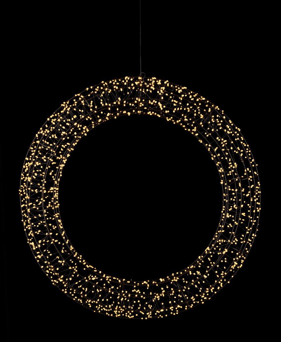 STT LED-Lichterkranz – Ø 78 cm, 1800 LEDs – Kupfer, Schwarz