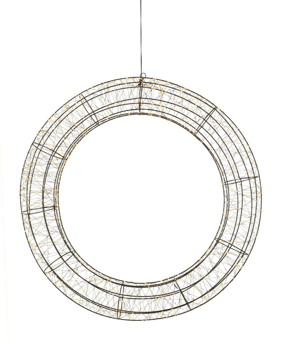 STT LED-Lichterkranz – Ø 78 cm, 1800 LEDs – Kupfer, Schwarz