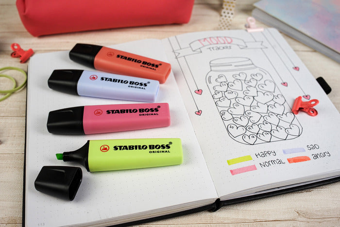 STABILO BOSS Original Textmarker Kirschblütenrosa – Keilspitze, 2–5 mm