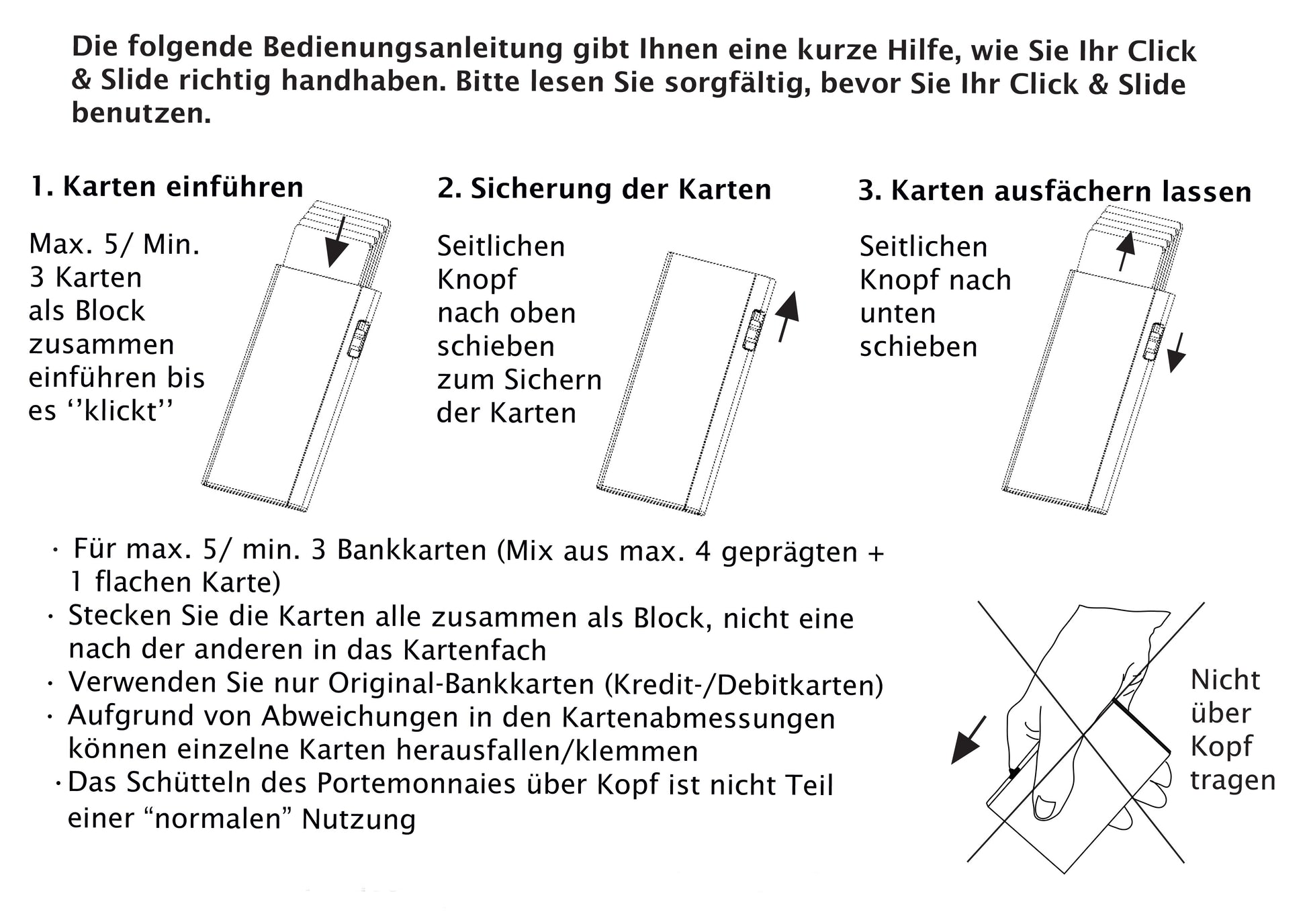 TRU VIRTU Kartenetui – RFID-Schutz – 65×99×9 mm – Aluminium – Schwarz